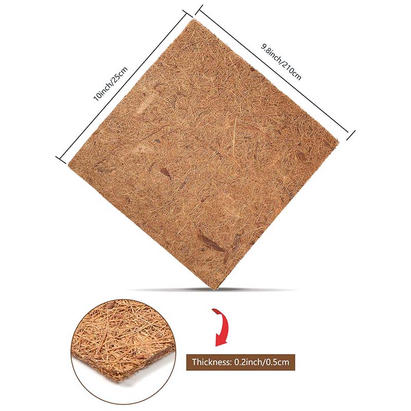 Substrate Coconut Fiber - CMHI-Natural Coconut Fiber Mat, Reptile Carpet,