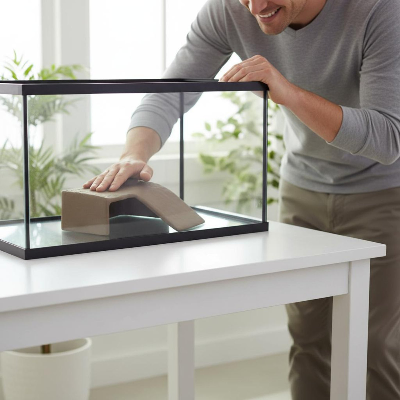 Basking Cave Platform Two-Way  - Hide Cave Ceramic ulasan dan harga