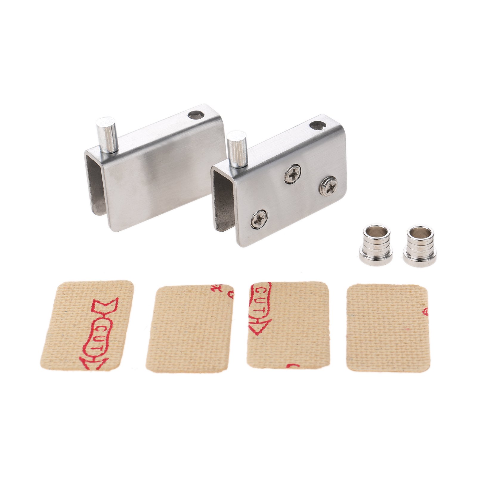 2 Pcs Glass Shelf Clamp Pivot  - Glass Door Hinge ulasan dan harga