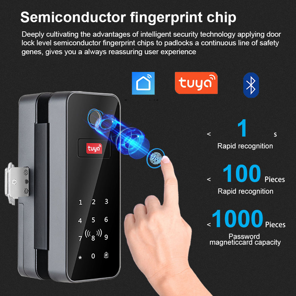 Bluetooth Electronic Glass LOC - Glass Door Hinge ulasan dan harga