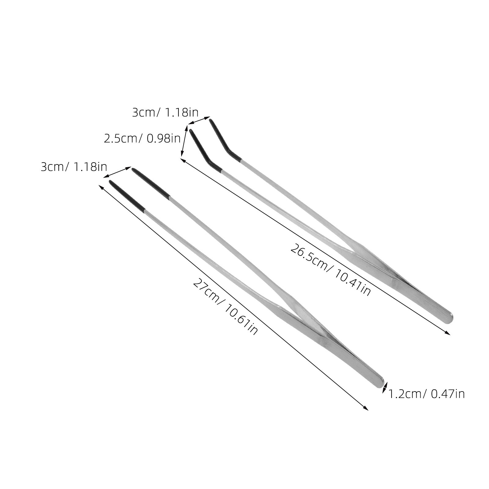 2Pcs Stainless Steel Feeding T - Feeding Tong Stainless ulasan dan harga