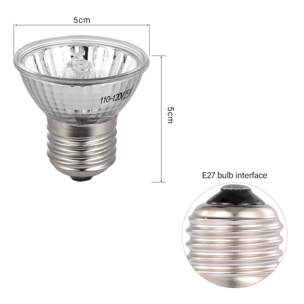 25W Halogen Heat Lamp UVA UVB  - Basking Bulb Halogen ulasan dan harga