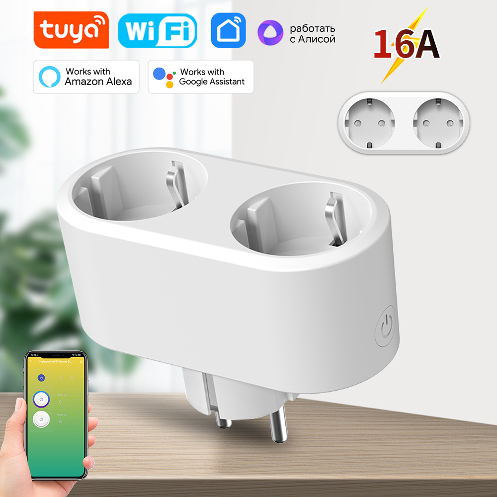 WiFi Smart Plug Dual Outlet 16 - Timer Dual Outlet ulasan dan harga