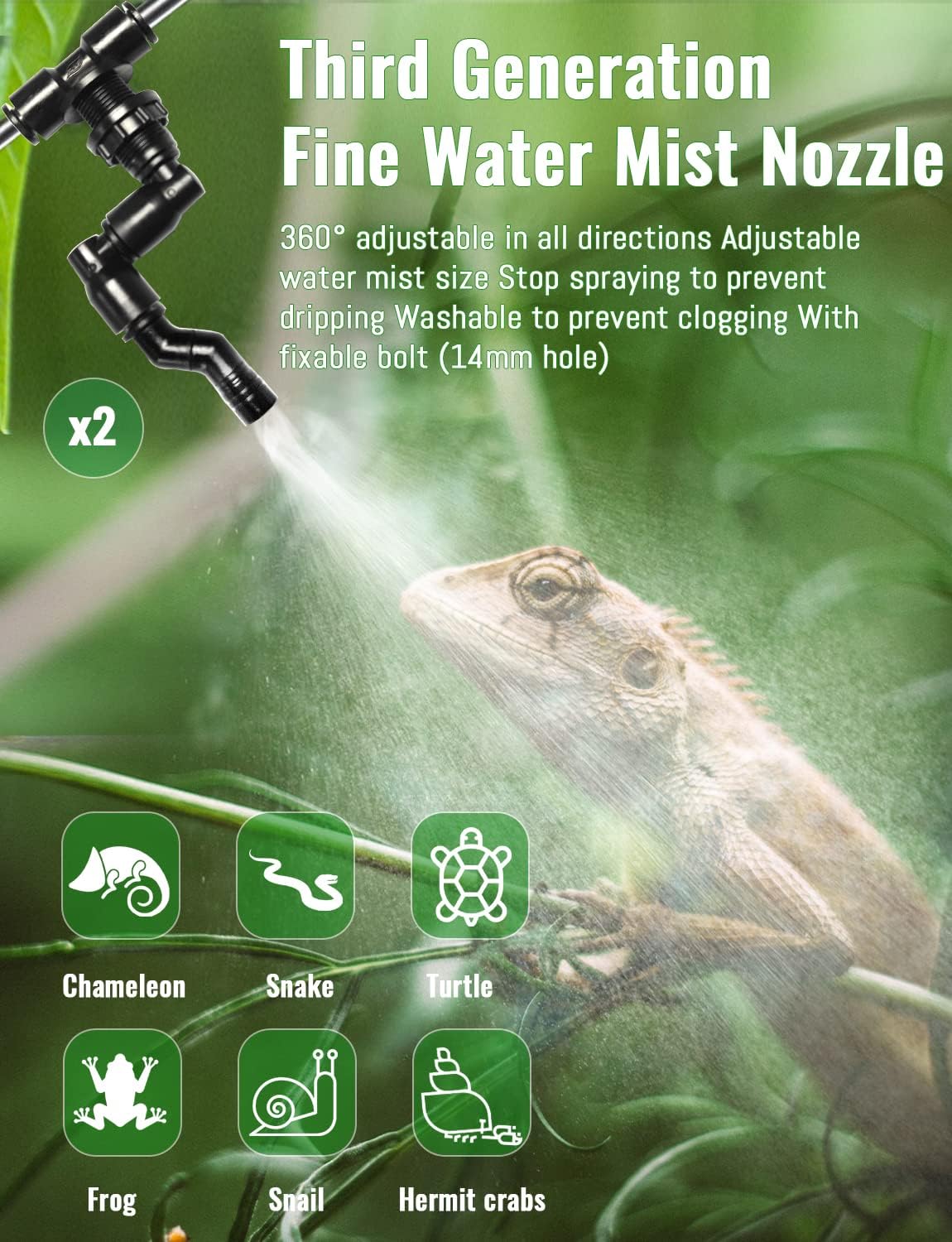 Automatic Rainforest Timing Sp - Misting Nozzle Reptile ulasan dan harga
