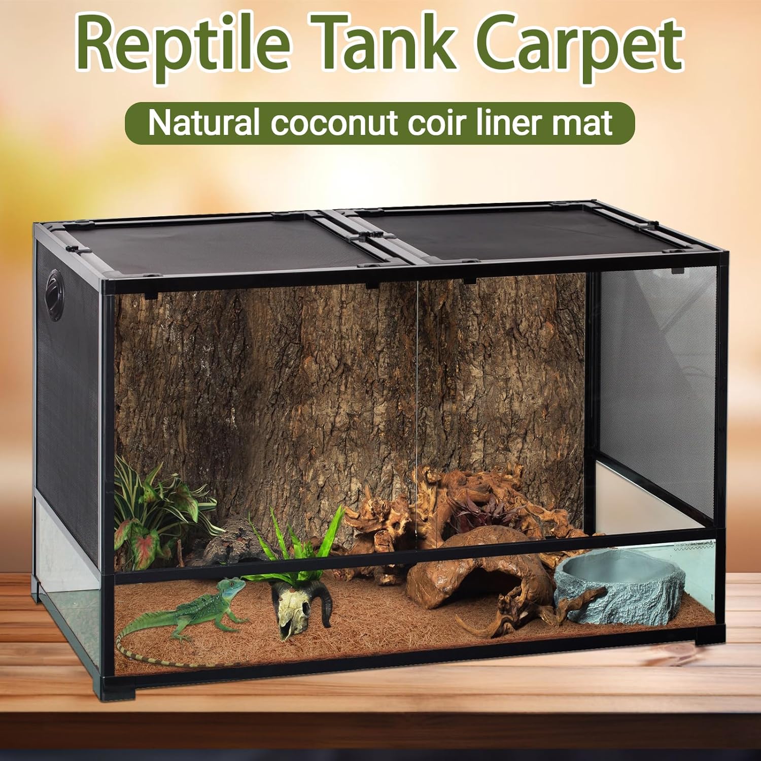 10 Pcs Reptile Carpet, 12x12 i - Substrate Coconut Fiber ulasan dan harga