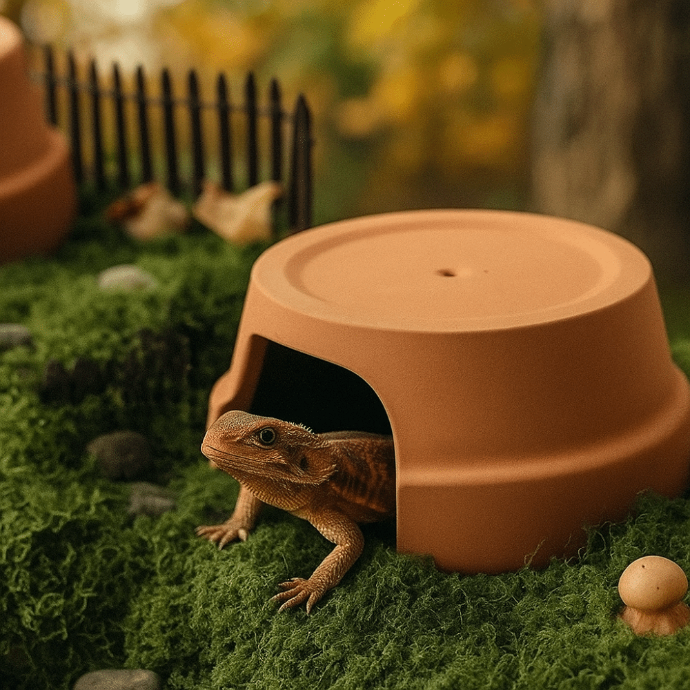 Multifunctional Ceramics Repti - Hide Cave Ceramic ulasan dan harga