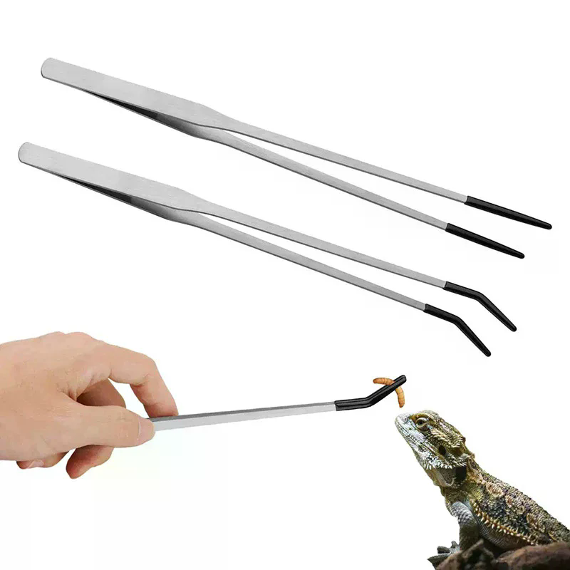 Straight and Curved Aquarium T - Feeding Tong Stainless ulasan dan harga