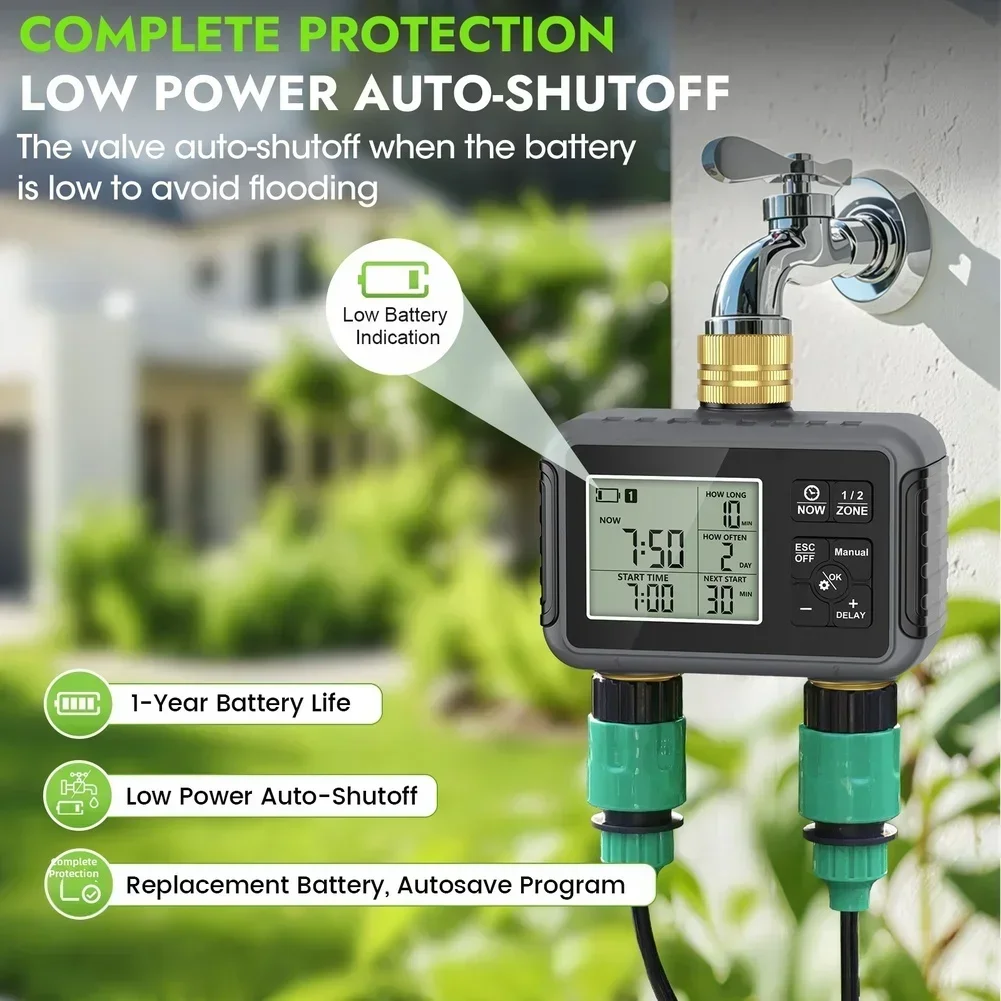 Brass and ABS Dual Outlet Irri - Timer Dual Outlet ulasan dan harga