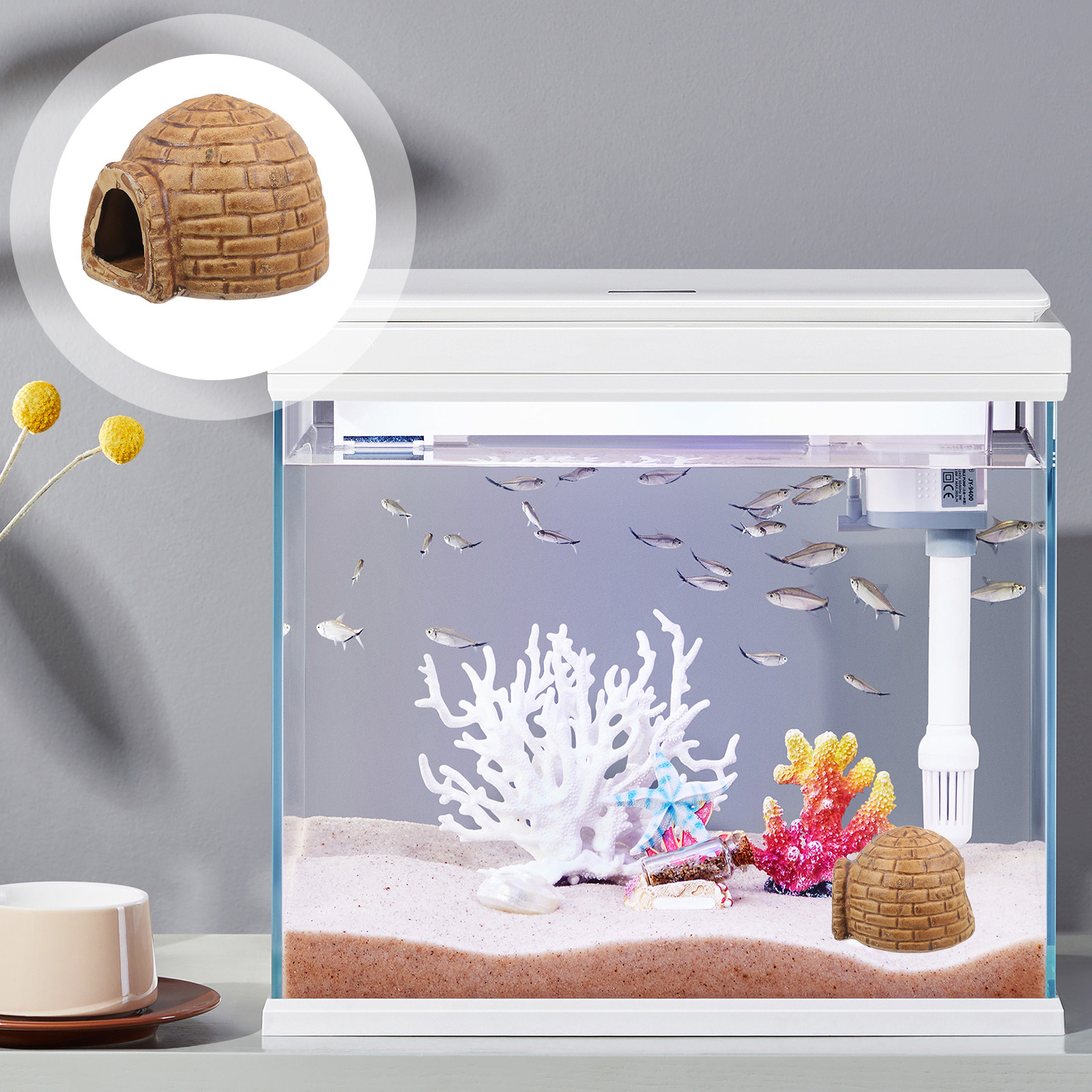 Ceramic Pleco Caves for Aquari - Hide Cave Ceramic ulasan dan harga