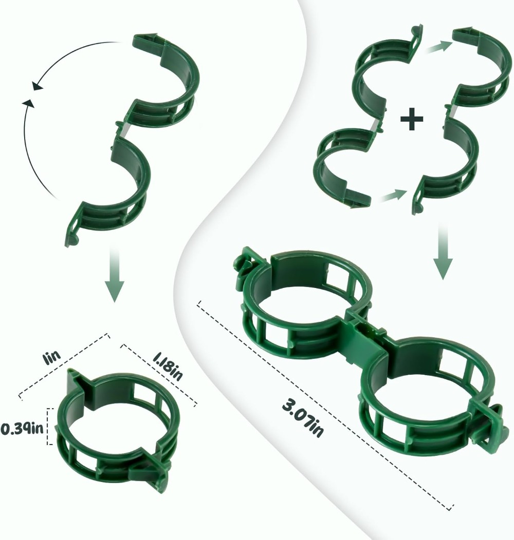 100 Pcs Plant Support Clips fo - Vine Climbing Plastic ulasan dan harga