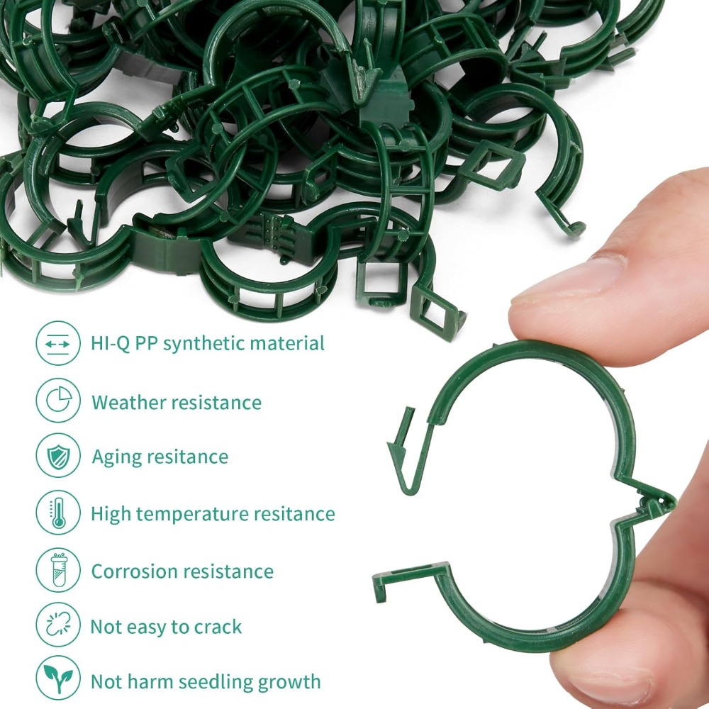 100 Pcs Plant Support Clips fo - Vine Climbing Plastic ulasan dan harga